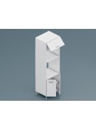  Csenge Lux alló beépíthető mikrós és tűzhelytartós szekrény 1 felnyíló ajtós 2 ajtós 60 cm széles elem