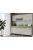 Fanni 200 cm konyhabútor Fehér korpusz, Fehér craft front, Fekete erdő fiókelő és Fekete erdő üveges keret