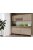 Csenge II 200 cm konyhabútor Sonoma korpusz, Sherwood front, Szamoa fiókelő és üveges