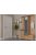 Arizóna előszoba szekrény Arany Craft korpusz - Arany Craft front és antracit fiókelő tükörrel